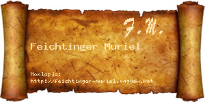 Feichtinger Muriel névjegykártya